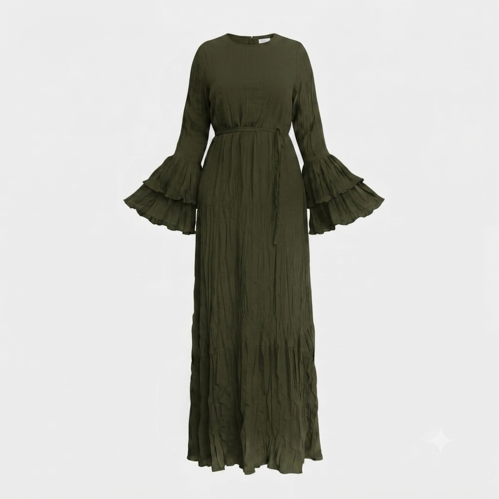 Ayla - Olive Crush dress