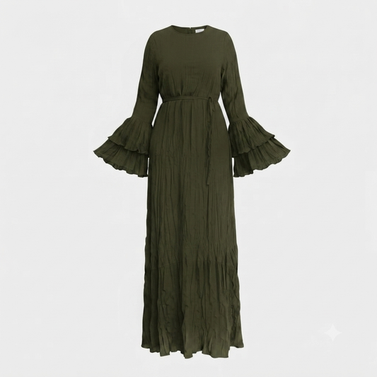 Ayla - Olive Crush dress