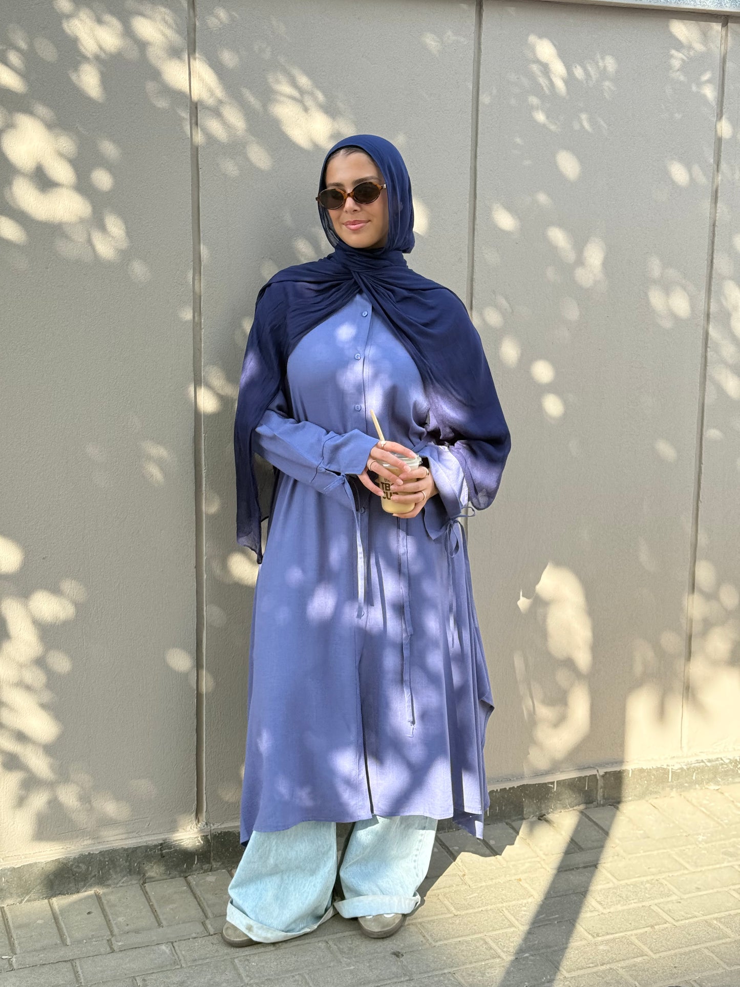 Lila Long shirt Blue