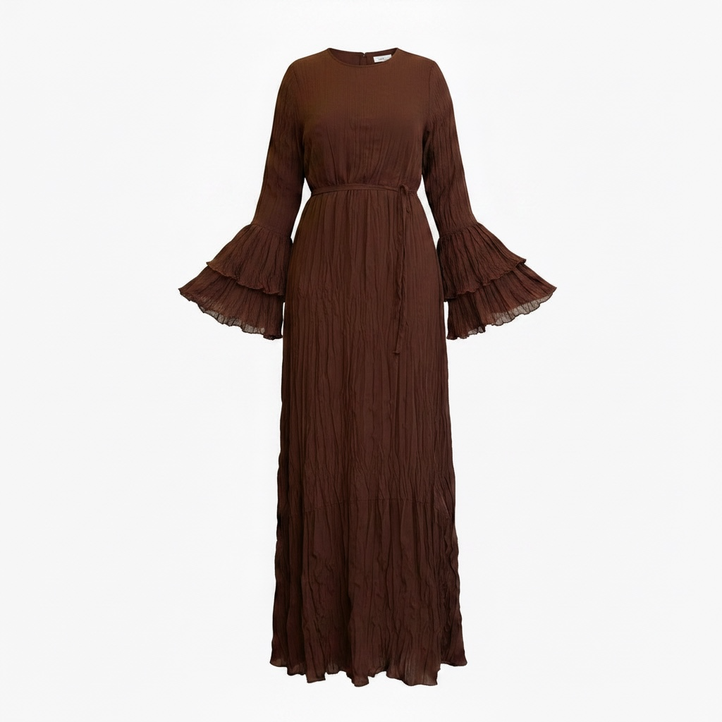 Ayla - Brown Crush dress
