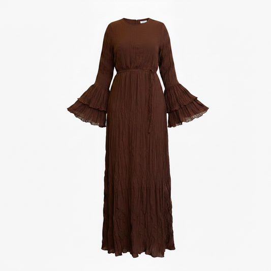 Ayla - Brown Crush dress