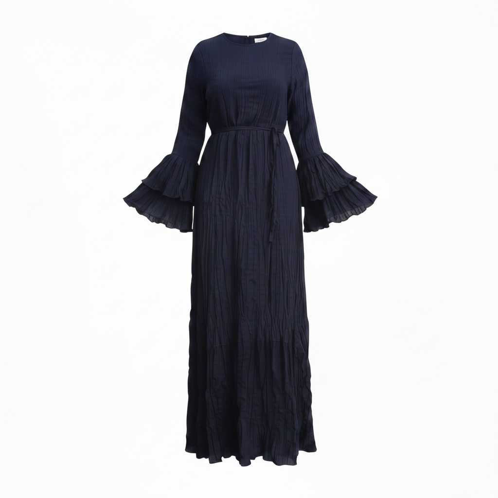 Ayla - Dark blue Crush dress