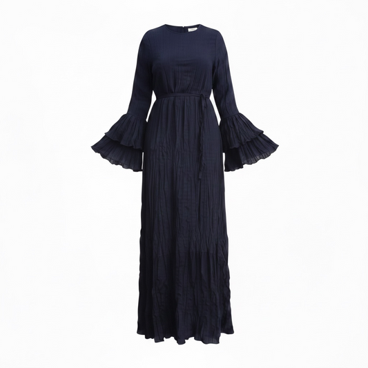 Ayla - Dark blue Crush dress