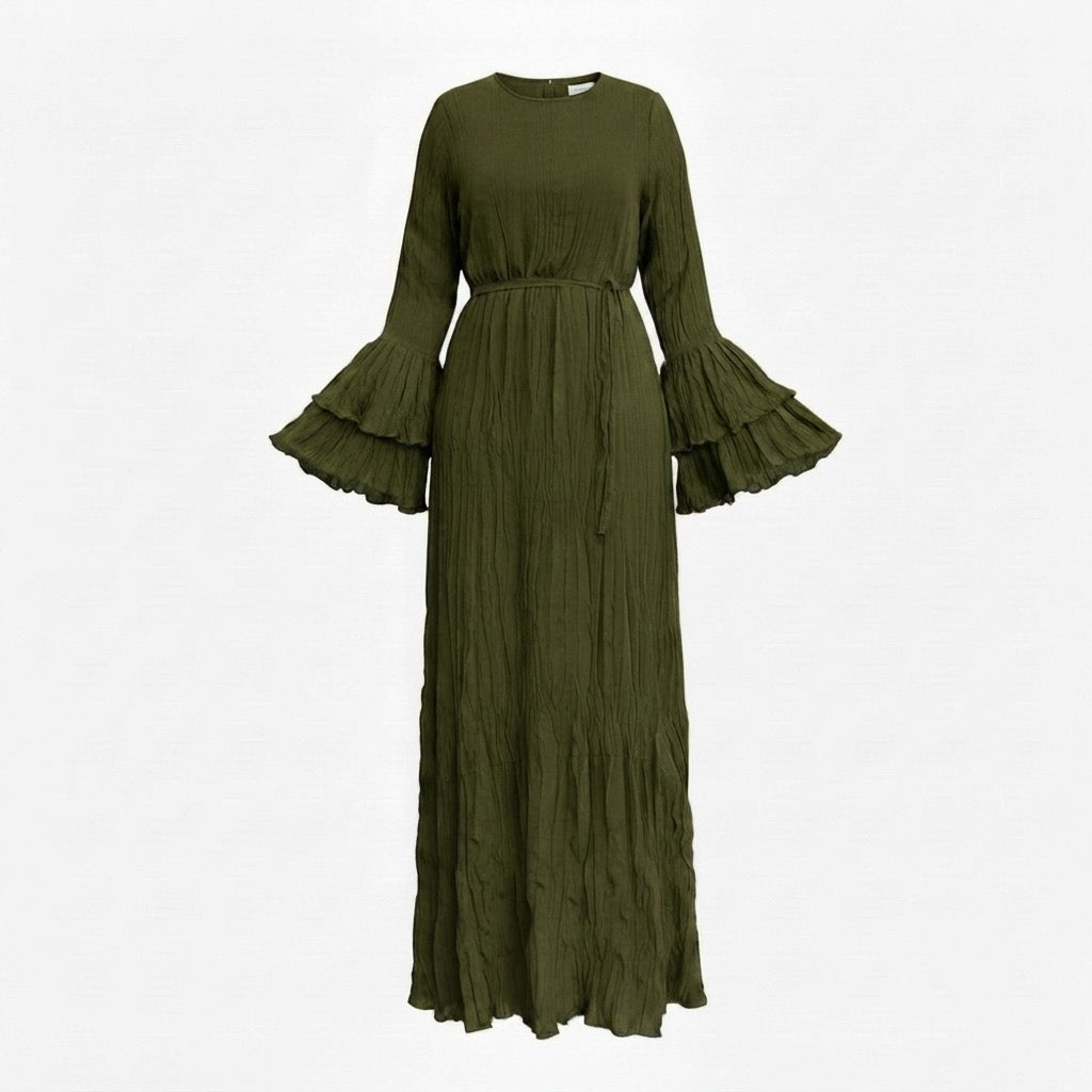 Ayla - Olive Crush dress