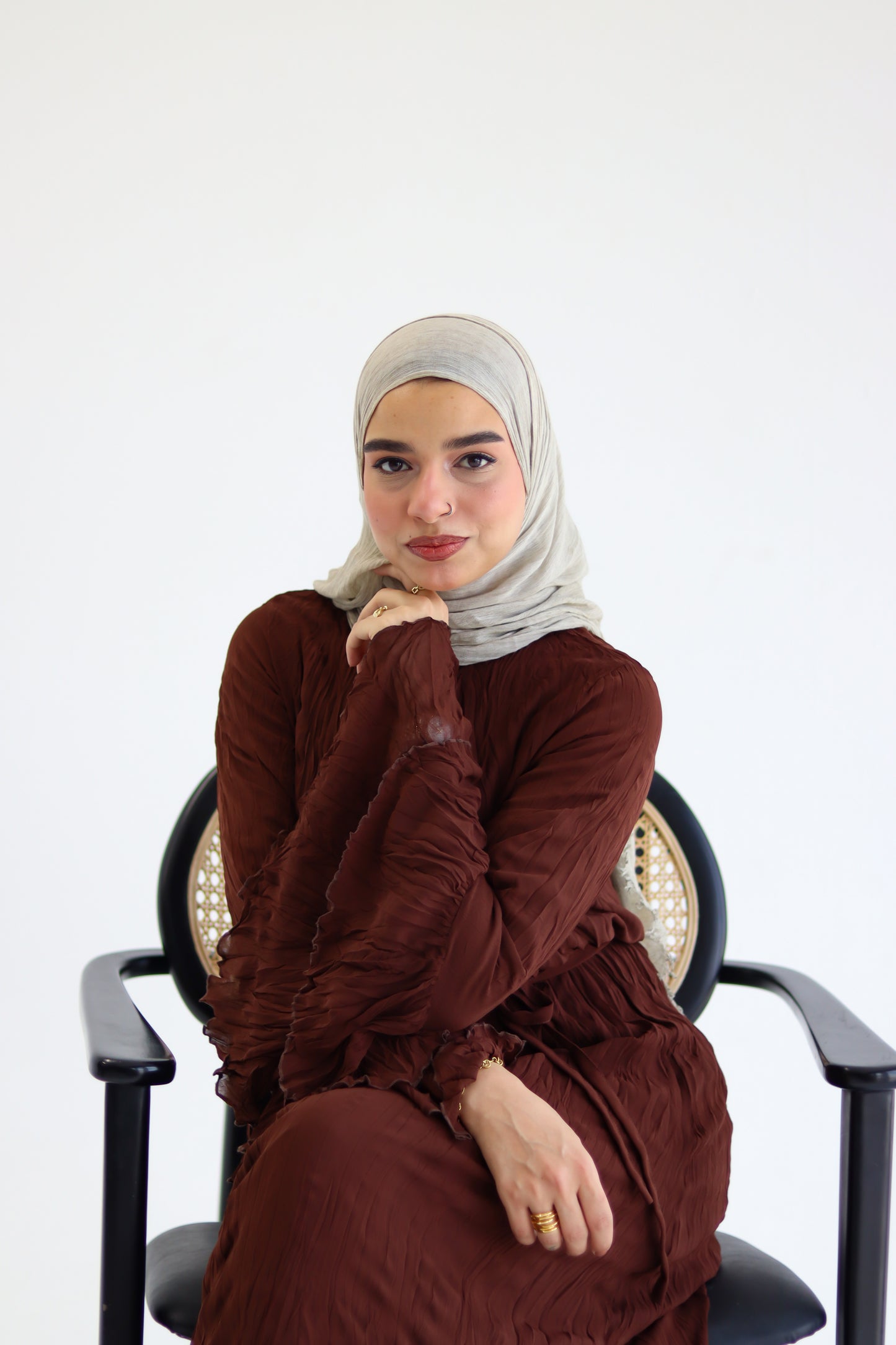 Ayla - Brown Crush dress